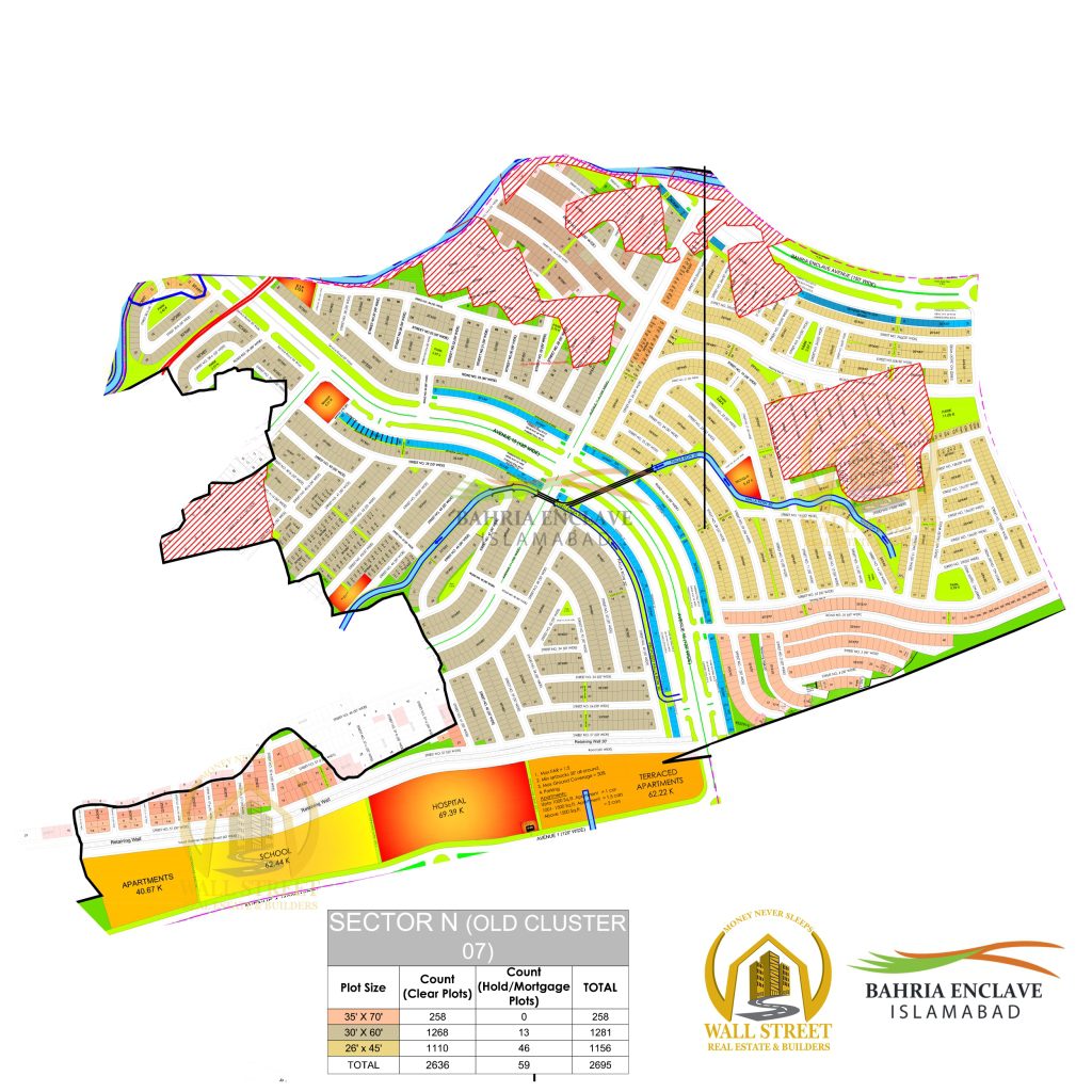 bahria enclave islamabad sector N map