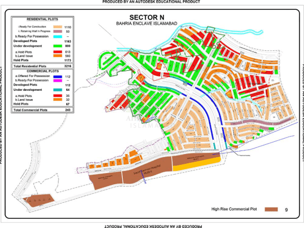 8 marla plots in Islamabad's Bahria Enclave are up for sale.