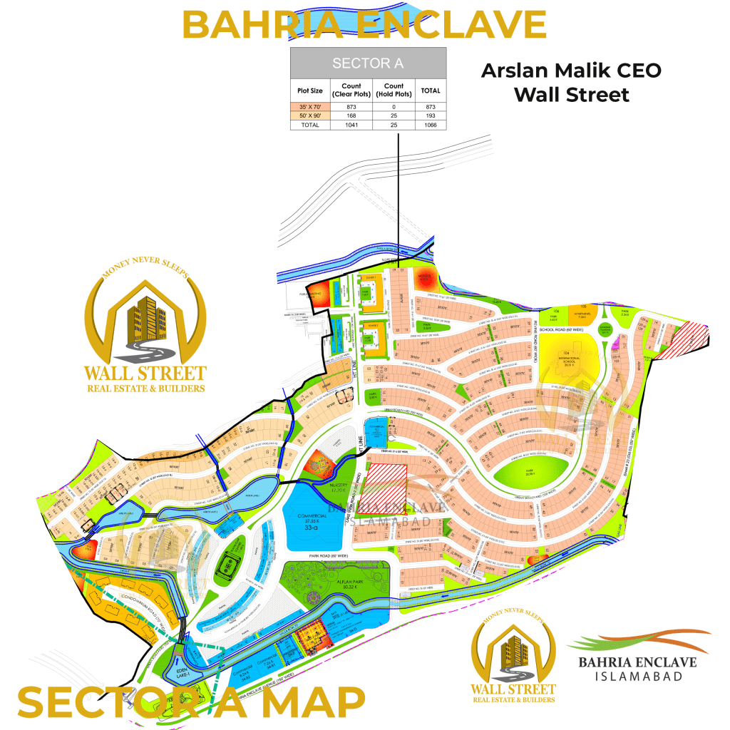 Sector A Bahria Enclave Islamabad MAP