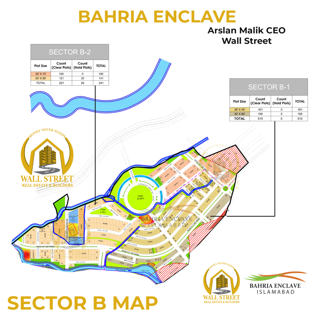 Sector B Bahria Enclave Islamabad MAP​