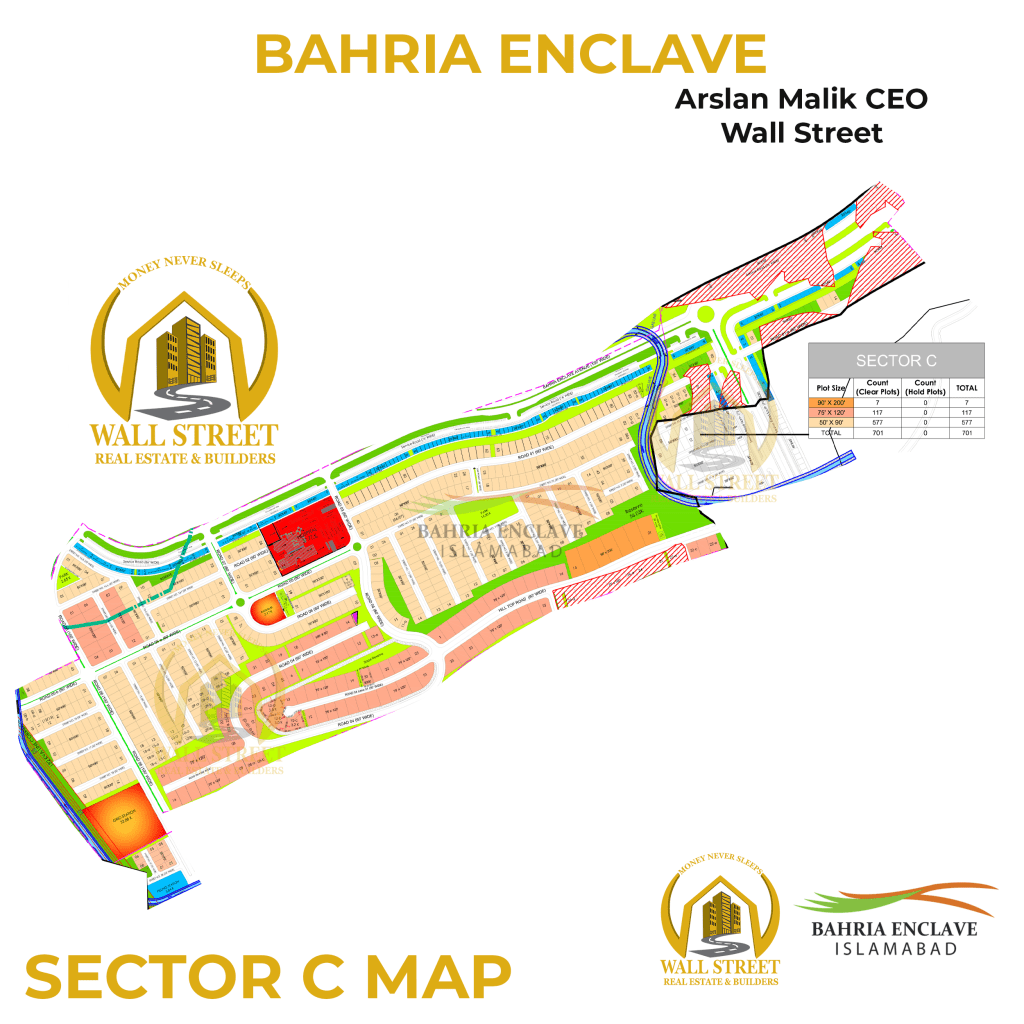 Sector C Bahria Enclave Islamabad MAP​