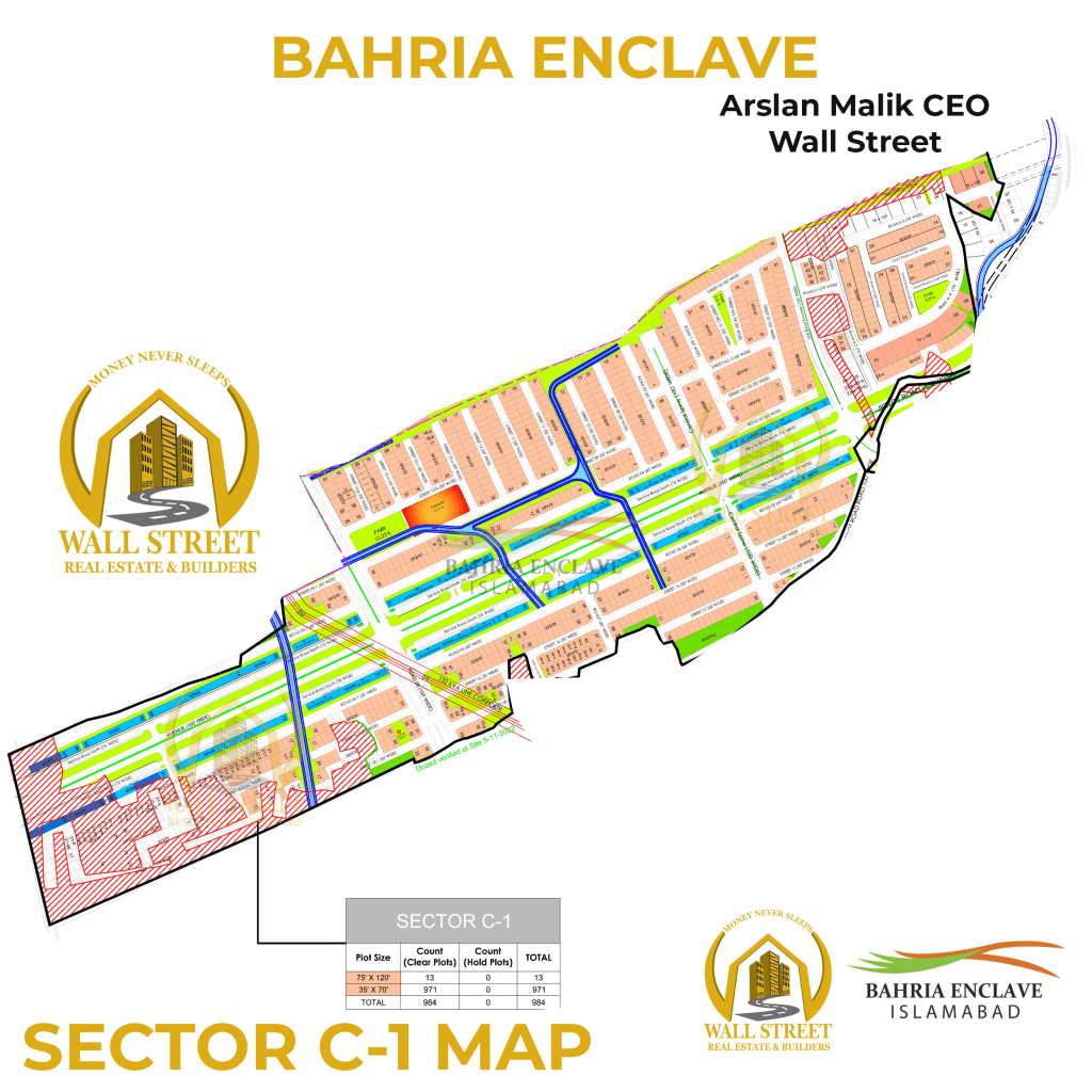 Sector C1 Bahria Enclave Islamabad MAP​