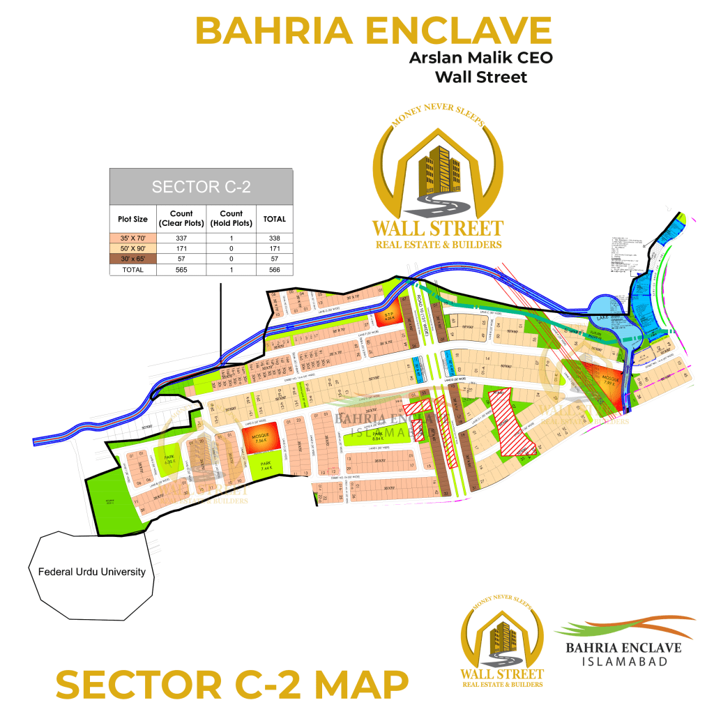Sector C-2 Bahria Enclave Islamabad MAP​​