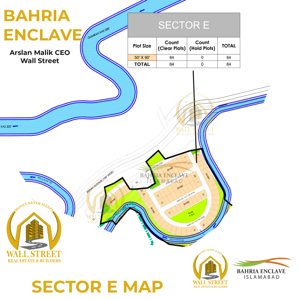 Sector E Bahria Enclave Islamabad MAP​​