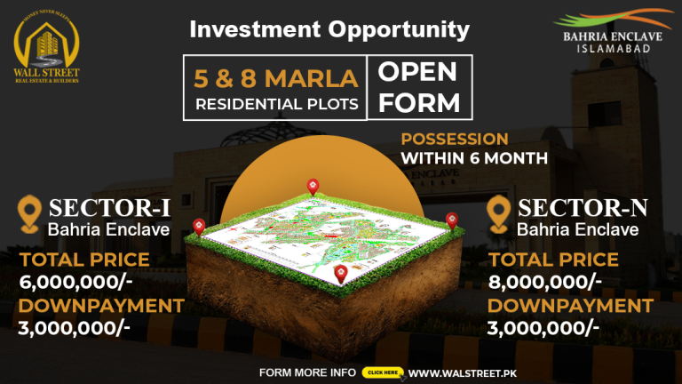 Sector I Plot For Sale At Bahria Enclave, Islamabad. This is an opportunity for you to acquire a prime plot in the vibrant.Sector I plot for at Bahria Enclave, Islamabad. We are offering an exclusive 5 Marla...