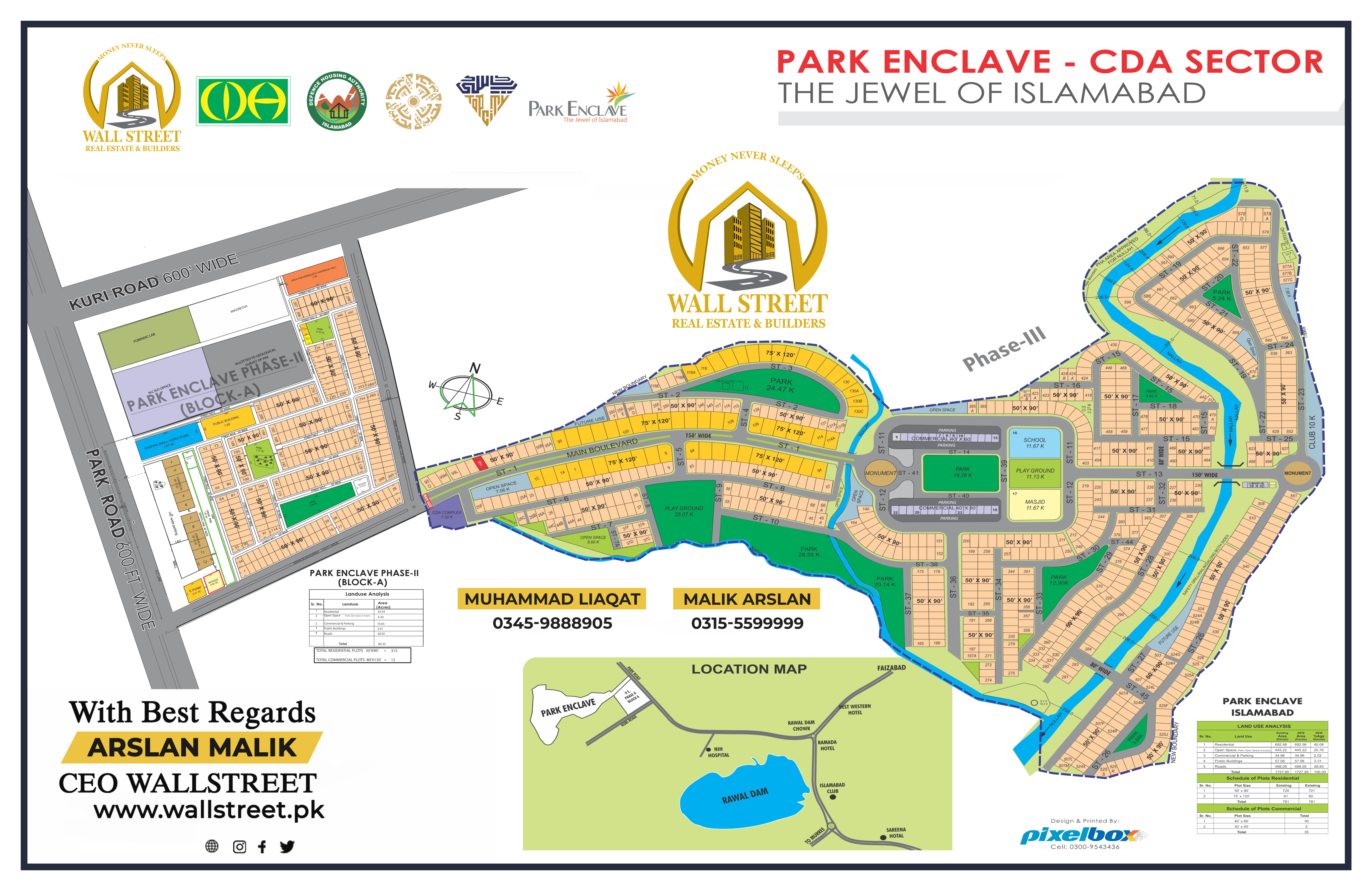 Park Enclave Map, Islamabad