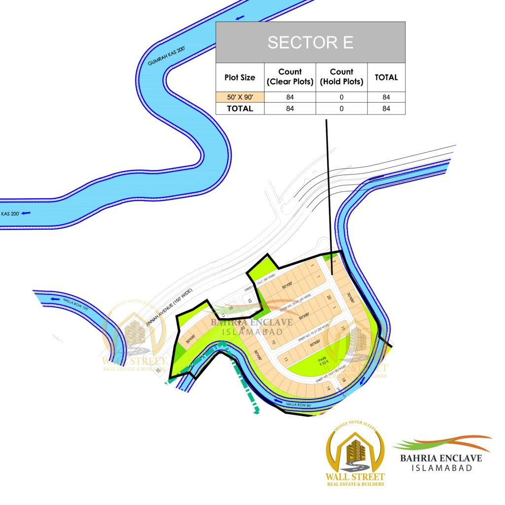 Sector E Bahria Enclave Islamabad MAP