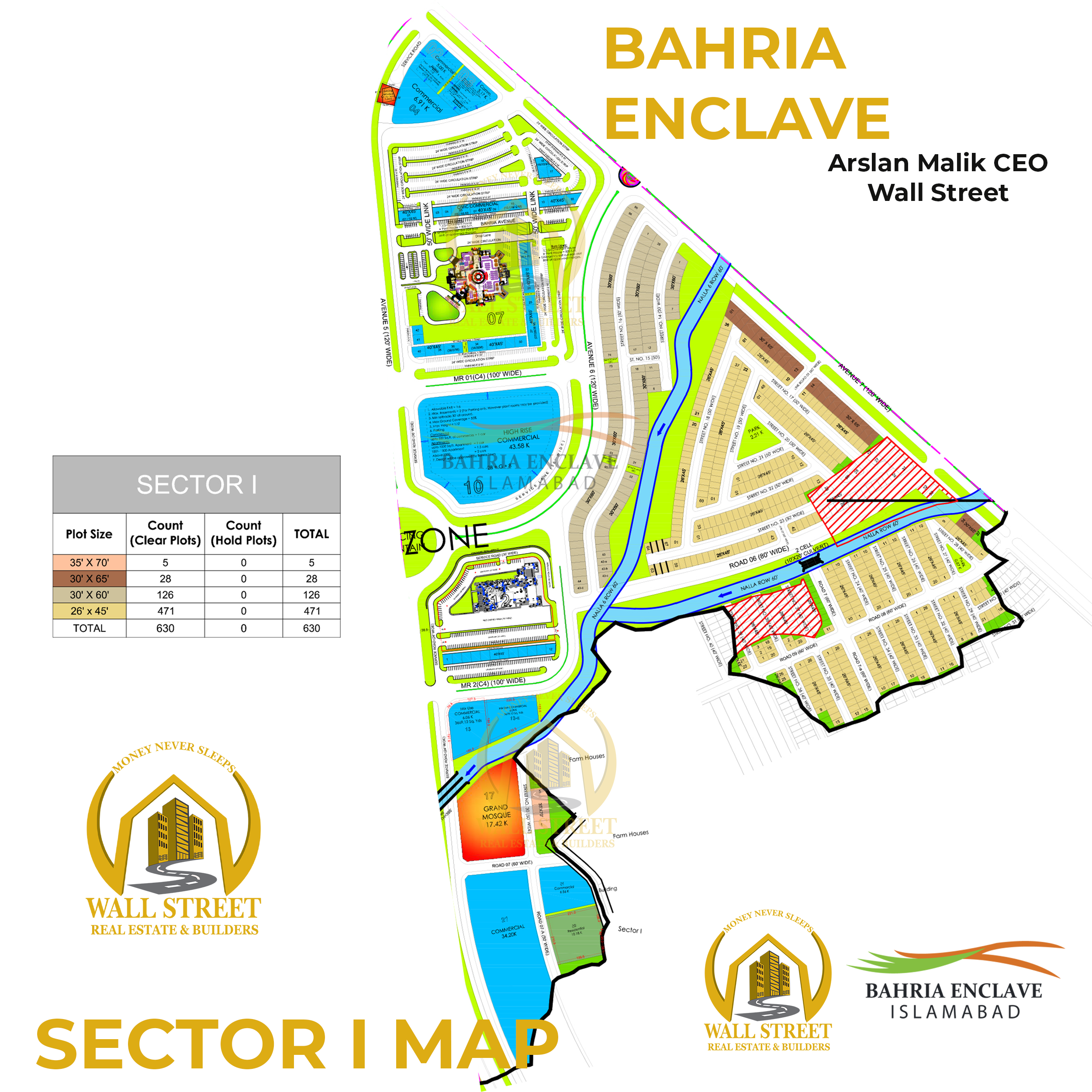 Sector I BAHRIA ENCLAVE ISLAMABAD MAP