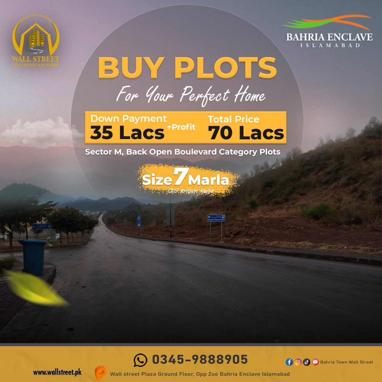 New Deal in Sector M, Bahria Enclave Islamabad