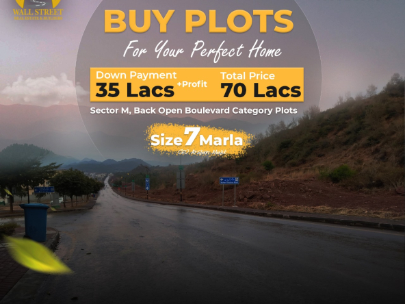 Plot for sale in Islamabad on easy installments